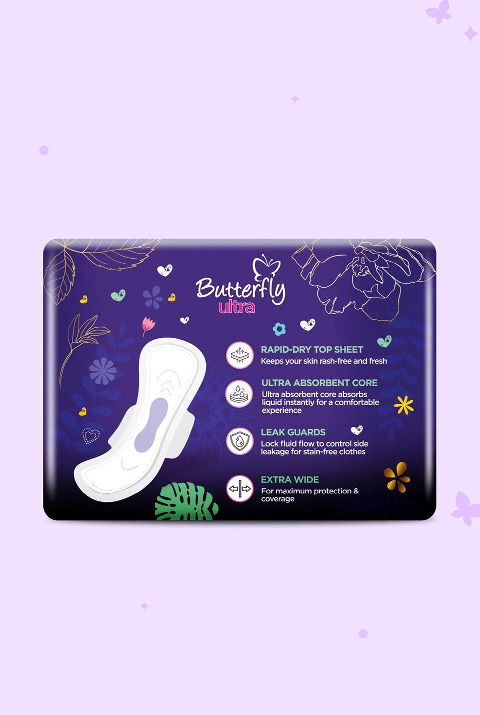 Butterfly Ultra Thin Extra Long Sanitary Pads – 7 Pcs