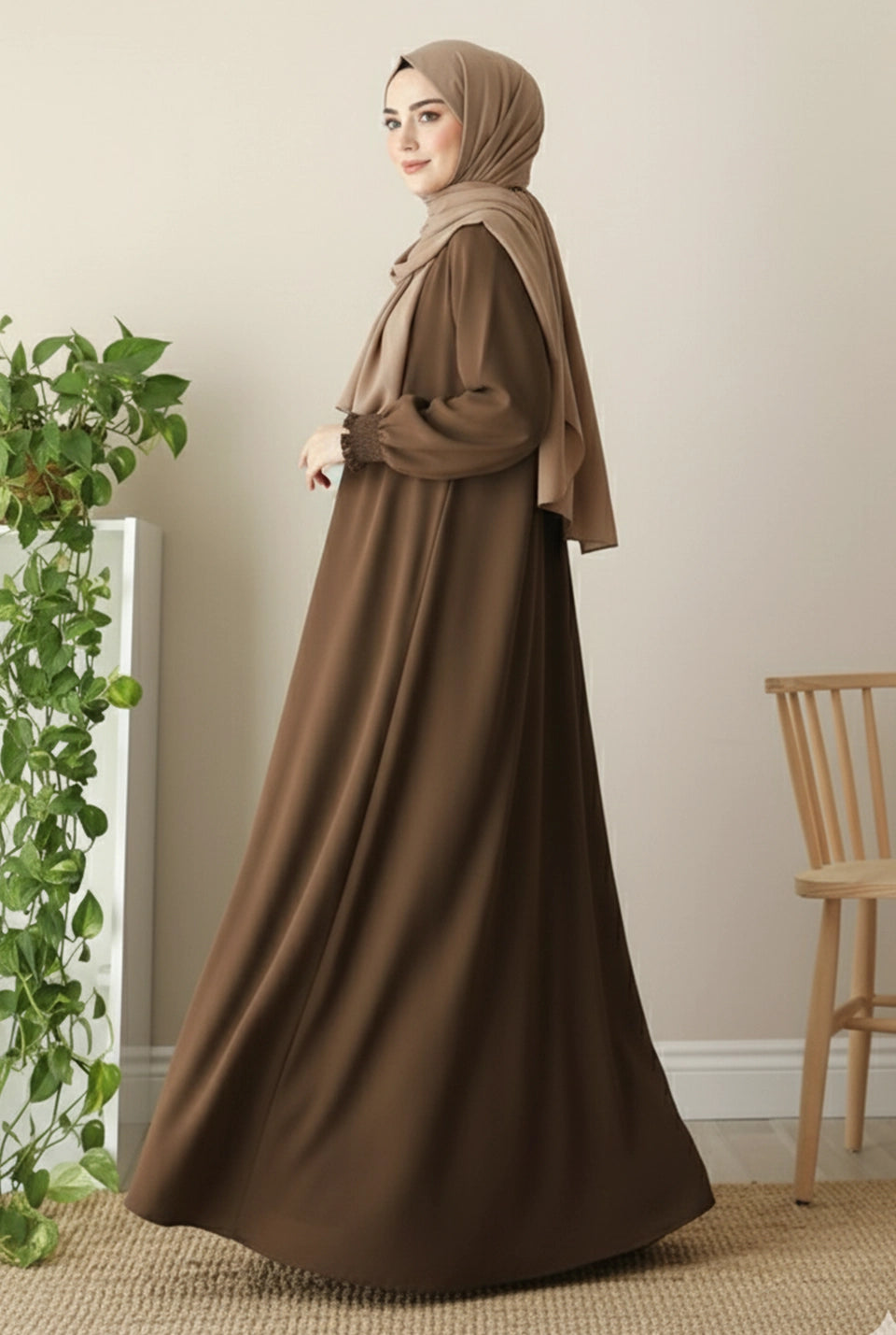 Lesoie Full Gown Abaya